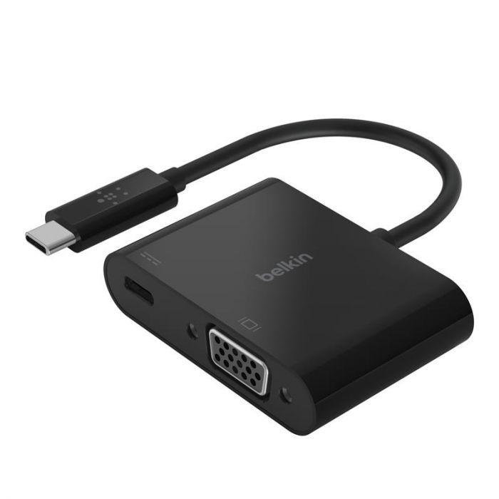 Адаптер Belkin USB-C - VGA 60W PD, black