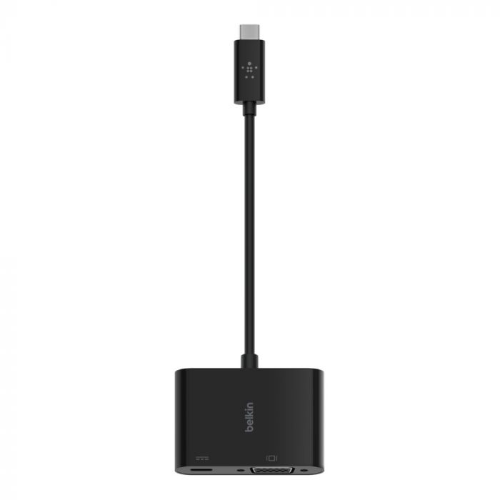 Адаптер Belkin USB-C - VGA 60W PD, black