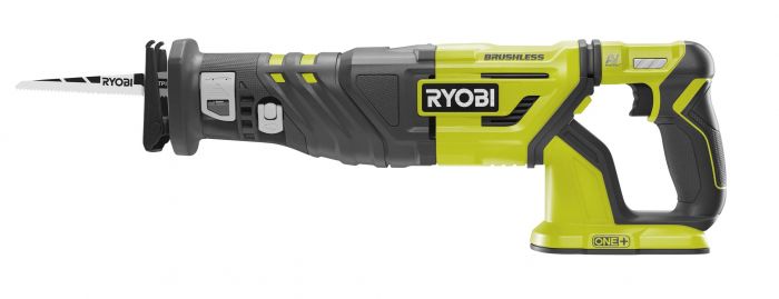 Ryobi Пила шабельна ONE+ R18RS7-0 18В, хід 30мм, 210мм, 3200 об/хв, безщіткова (без АКБ и ЗП)