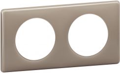 Рамка Legrand 2пост, Celiane, кавовий глянець