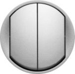 Лицьова панель вимикача Legrand 2-клавішного, Celiane, титан