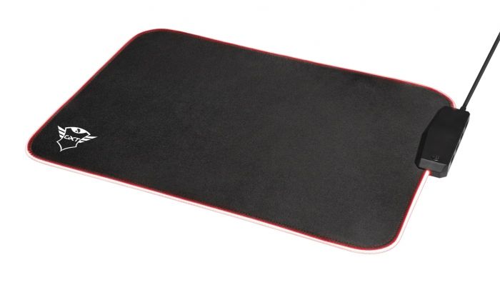 Ігрова поверхність Trust GXT 765 Glide-Flex RGB Mouse Pad with USB Hub Black