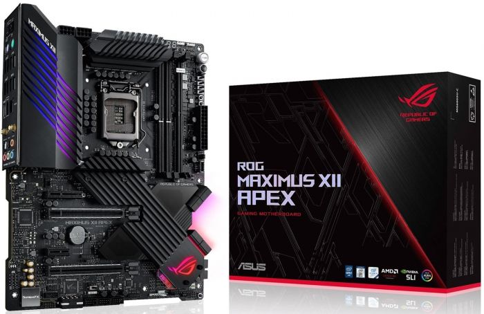 Материнcька плата ASUS MAXIMUS XII APEX s1200 Z490 2xDDR4 M.2 Wi-Fi BT ATX