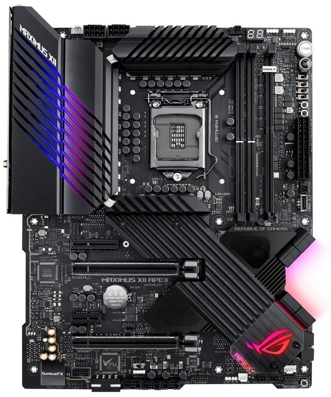 Материнcька плата ASUS MAXIMUS XII APEX s1200 Z490 2xDDR4 M.2 Wi-Fi BT ATX