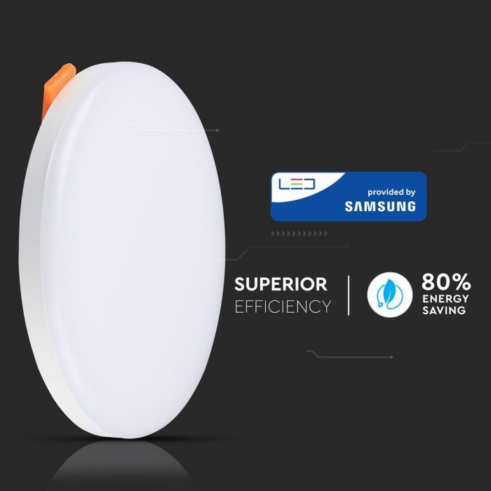 Панель стельова врізна LED V-TAC, 18W, SKU-734, Samsung Chip,  230V, 4000К, кругла, діаметр 170mm