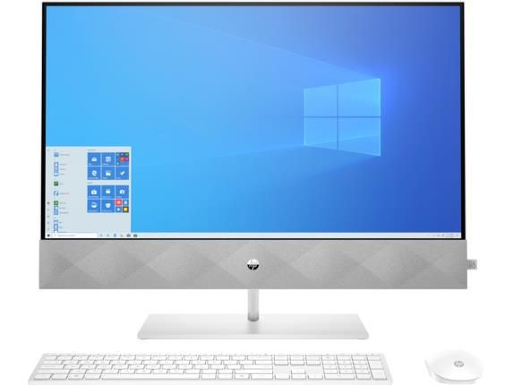 Персональний комп'ютер-моноблок HP Pavilion 27UHD/Intel i5-10400T/8/512F/NVD350-4/kbm/W10/White