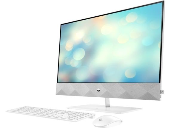 Персональний комп'ютер-моноблок HP Pavilion 27UHD/Intel i5-10400T/8/512F/NVD350-4/kbm/W10/White