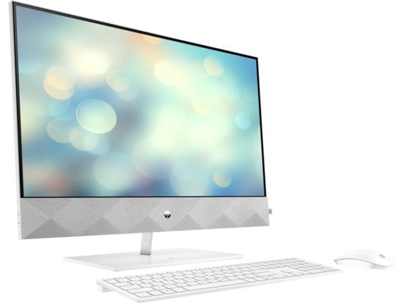 Персональний комп'ютер-моноблок HP Pavilion 27QHD/Intel i5-10400T/16/512F/NVD1650-4/kbm/W10/White