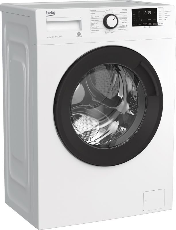 Пральна машина з фронт. зав. BEKO WUE6512XAW, 6кг, 1000, A+++, 42см, Дисплей, Білий