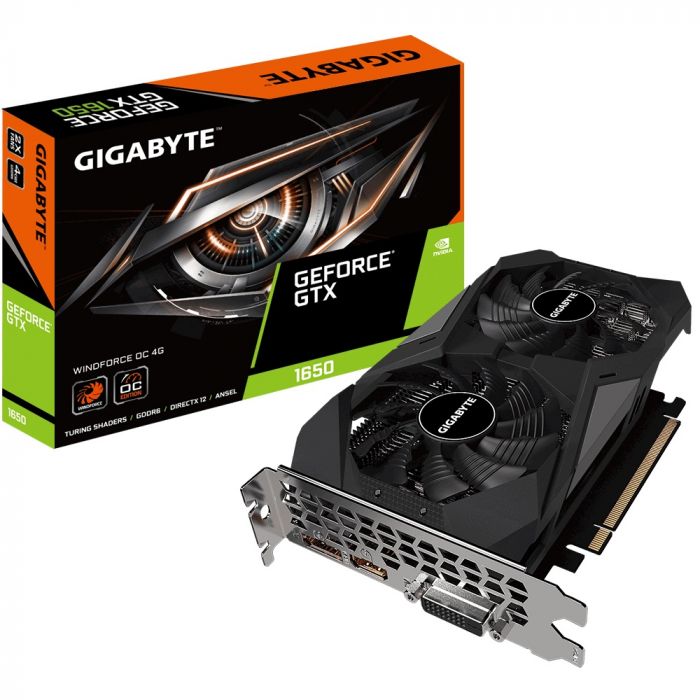 Відеокарта GIGABYTE GeForce GTX 1650 4GB GDDR6 WINDFORCE OC