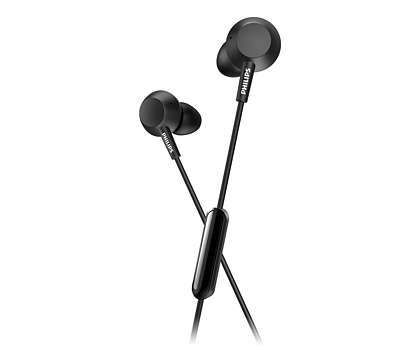 Навушники Philips TAE4105 In-ear Mic Чорний