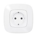 Valena Allure with NETATMO. Розумна розетка 2К+З 16А 230В. Білий