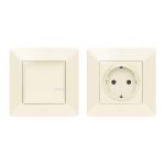 Valena Life with NETATMO. Набір упр. електроприладами(Smart-розетка+smart-вимикач). Слонова кістка