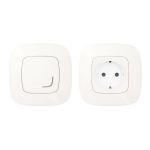 Legrand Набір упр. ел. приладами (smart-розетка + smart-вимикач) (Valena Allure with NETATMO)[Перловий]