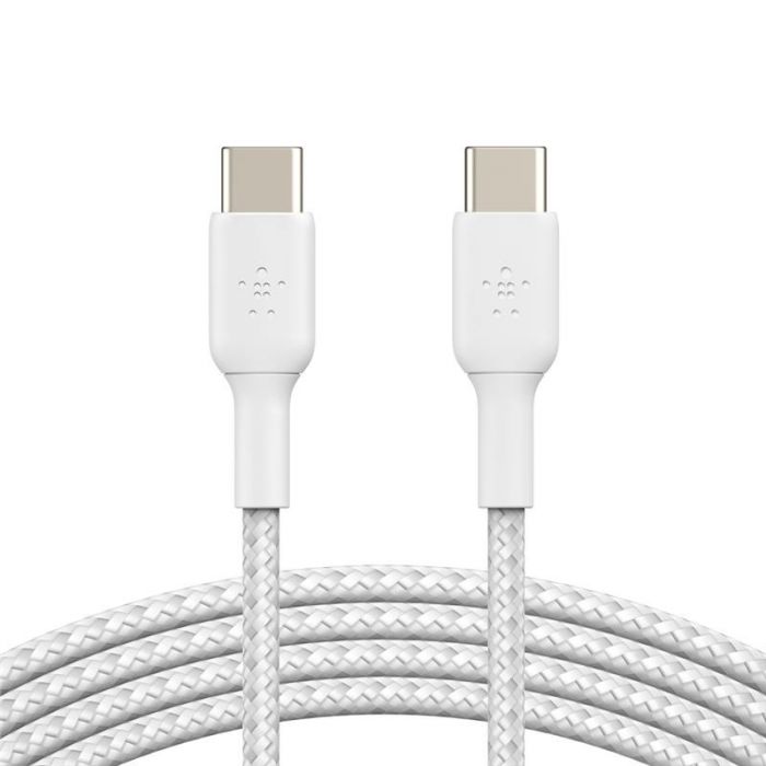 Кабель Belkin USB-С - USB-С, BRAIDED, 1m, white