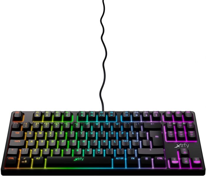 Ігрова клавіатура Xtrfy K4 TKL RGB Kailh Red UA, Black