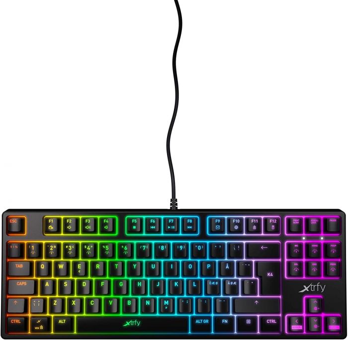 Ігрова клавіатура Xtrfy K4 TKL RGB Kailh Red UA, Black