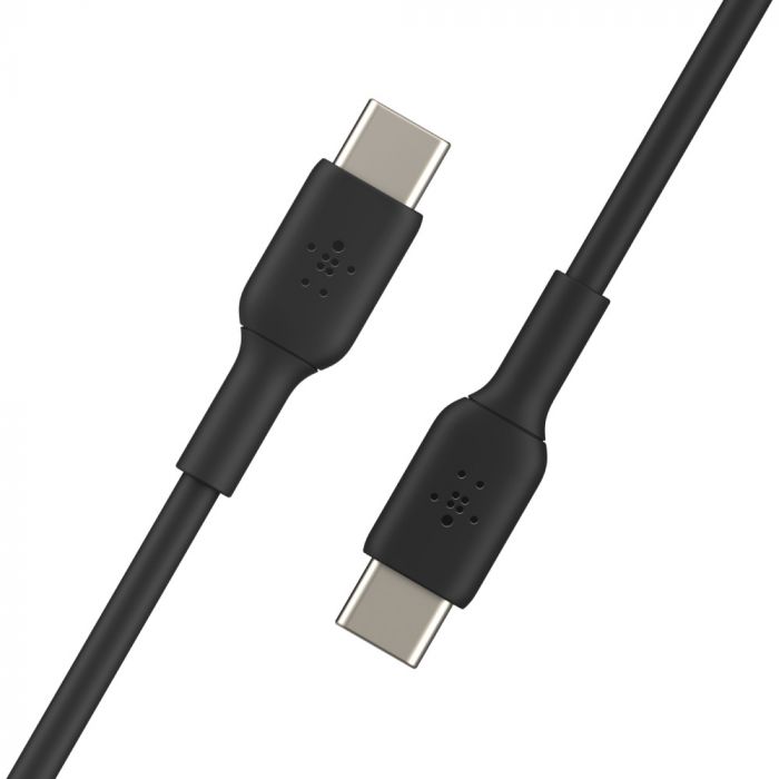 Кабель USB-C > USB-C заряджання/синхронізації Belkin 2м, 60Вт, Type-C, PVC, чорний