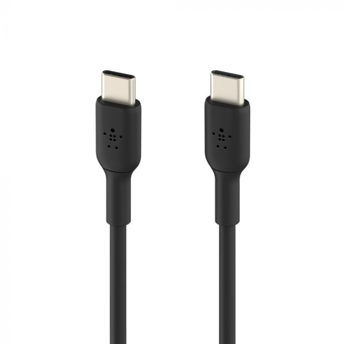 Кабель USB-C > USB-C заряджання/синхронізації Belkin 2м, 60Вт, Type-C, PVC, чорний