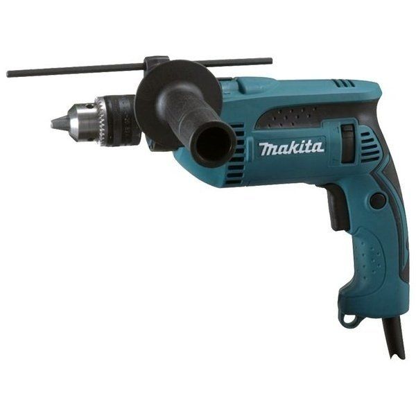 Дриль ударний Makita HP1640K, 680Вт, 13мм, 0-2.800 об/хв, 2.0 кг, кейс