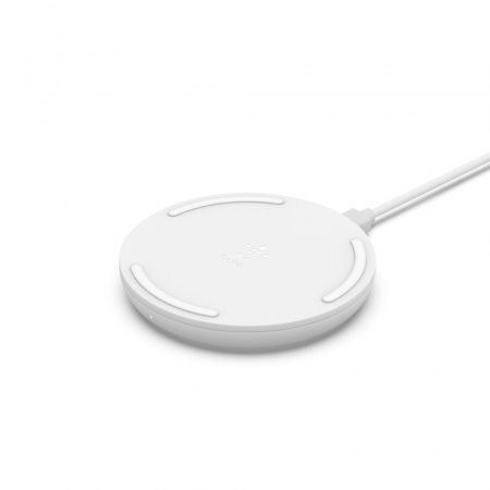 Бездротовий ЗП Belkin Pad Wireless Charging Qi, 10W, white