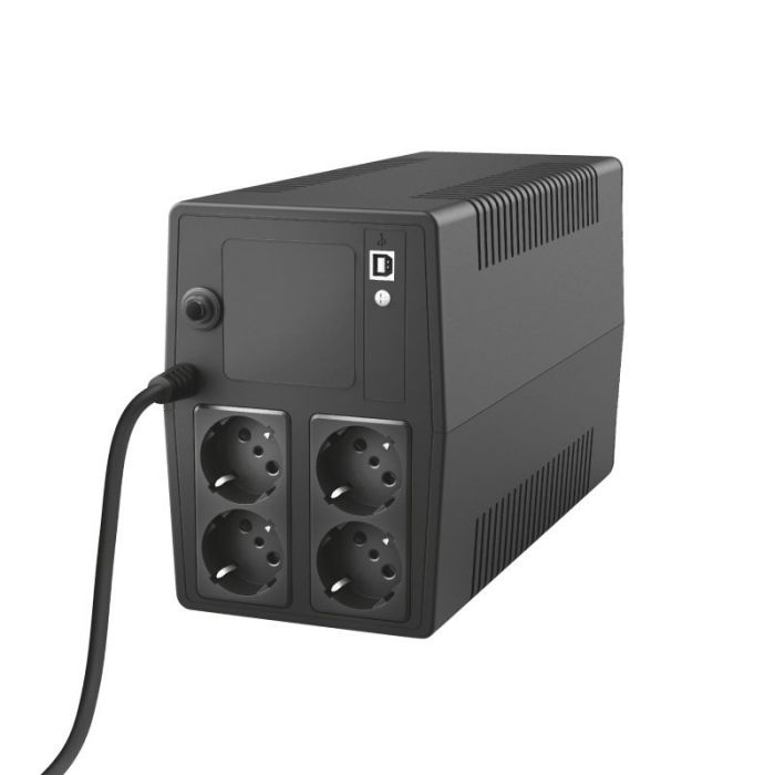 Джерело безперебійного живлення Trust Paxxon 1000VA UPS with 4 standard wall power outlets BLACK