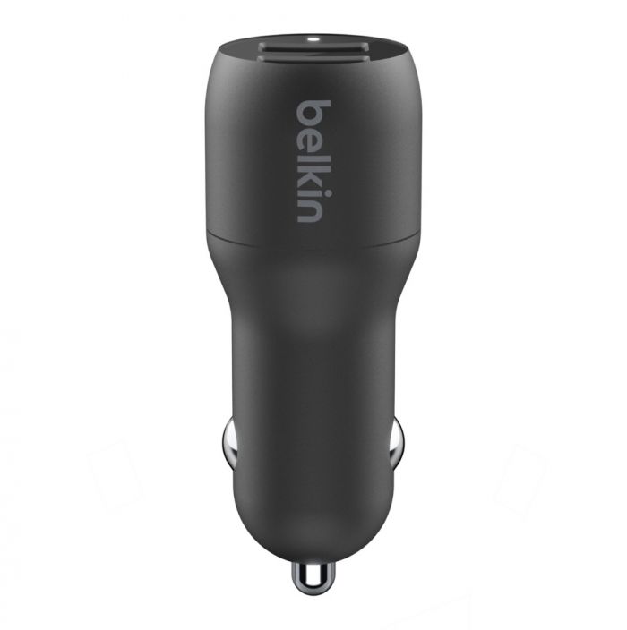 Автомобільний ЗП Belkin Car Charger 24W Dual USB-A, black