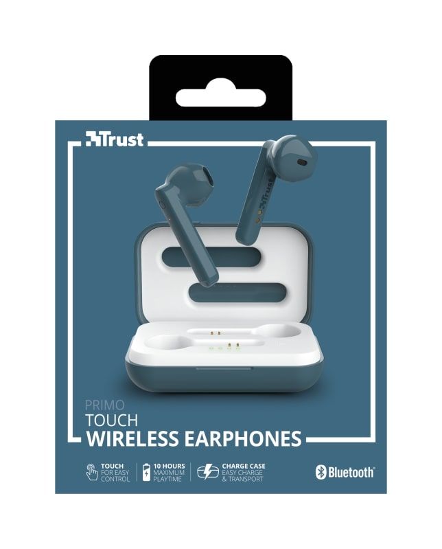 Навушники Trust Primo Touch True Wireless Mic Blue