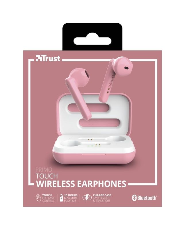 Навушники Trust Primo Touch True Wireless Mic Pink