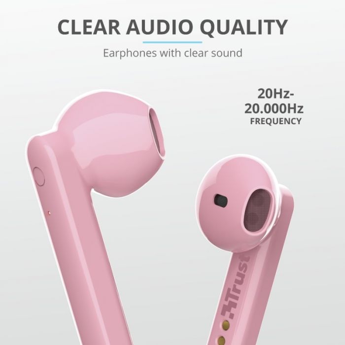 Навушники Trust Primo Touch True Wireless Mic Pink