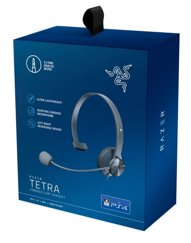 Гарнітура консольна Razer Tetra для PS4 3.5mm Black