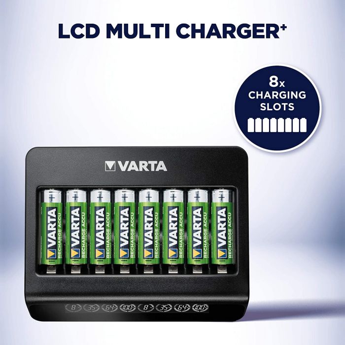 Зарядний пристрій VARTA LCD MULTI CHARGER PLUS