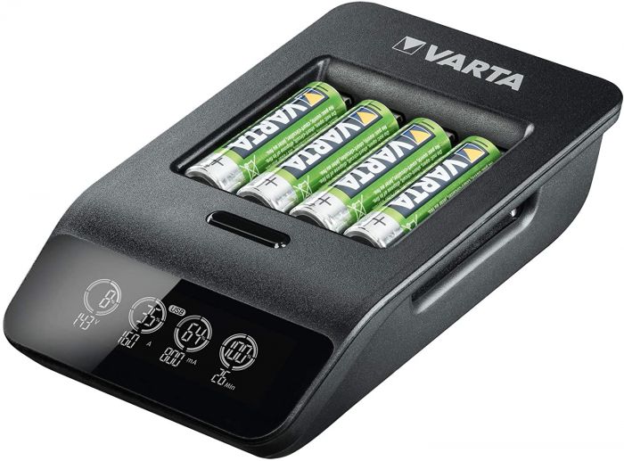 Зарядний пристрій VARTA LCD Smart Plus CHARGER+4xAA 2100 mAh