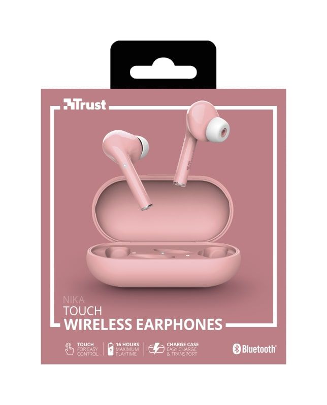 Навушники Trust Nika Touch True Wireless Mic Pink