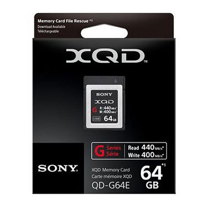 Карта пам'яті XQD Sony 64GB G Series R440MB/s W400MB/s
