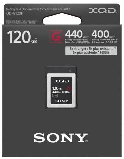 Карта пам'яті XQD Sony 120GB G Series R440MB/s W400MB/s