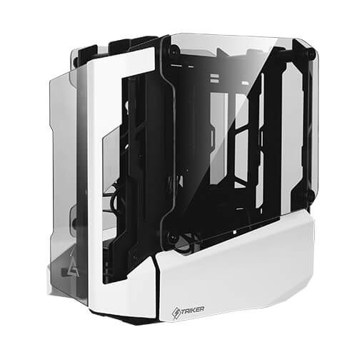 Корпус Antec STRIKER Aluminium Open-Frame, MiniT,ITX,2xUSB3.0,USB3.1TypeC,скло(бічна  панель)без БЖ,білий