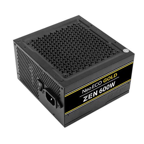 Блок живлення Antec NE600G Zen EC (600W) 80+ GOLD, aPFC, 12см,24+8,6xSATA,4xPCIe,+2