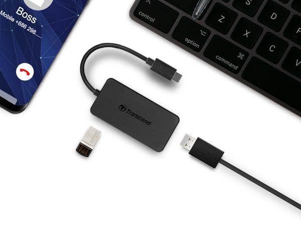 Хаб Transcend USB Type-C HUB 4  ports