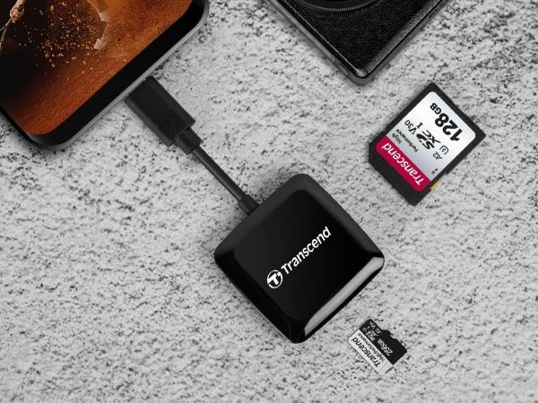 Кардрідер Transcend USB 3.2 Gen 1 Type-C SD/microSD Black