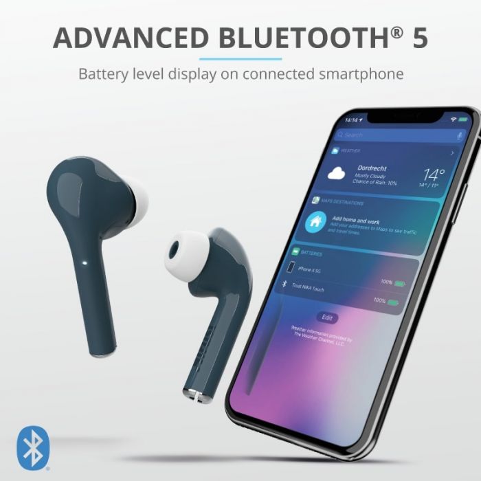 Навушники Trust Nika Touch True Wireless Mic Blue