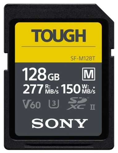 Карта пам'яті Sony 128GB SDXC C10 UHS-II U3 V60 R277/W150MB/s Tough