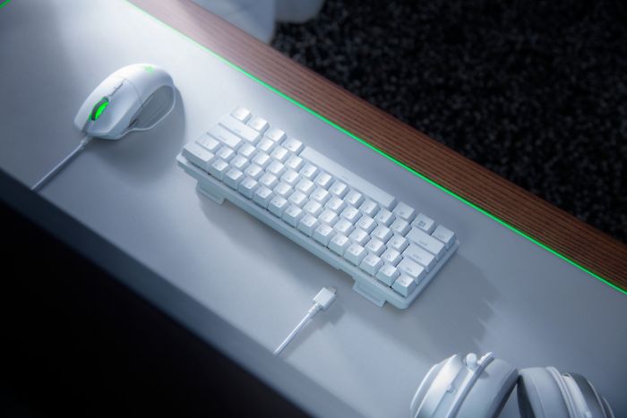 Клавіатура ігрова Razer Huntsman Mini Mercury Ed. (Purple Switch USB US RGB, White