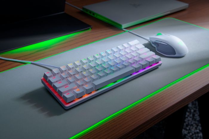 Клавіатура ігрова Razer Huntsman Mini Mercury Ed. (Purple Switch USB US RGB, White