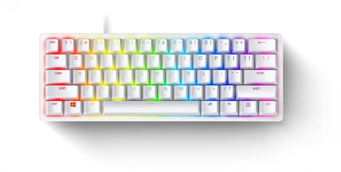 Клавіатура ігрова Razer Huntsman Mini Mercury Ed. (Purple Switch USB US RGB, White