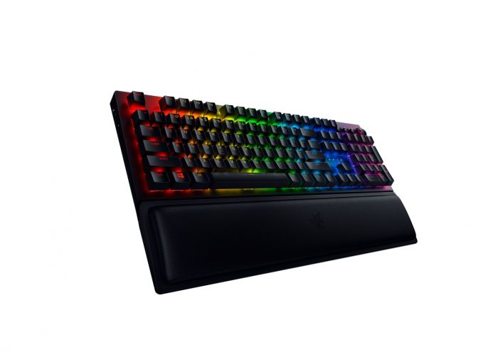 Клавіатура ігрова Razer BlackWidow V3 Pro Green Switch WL/BT/USB RU RGB, Black