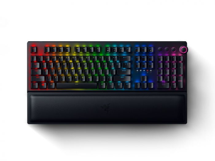 Клавіатура ігрова Razer BlackWidow V3 Pro Green Switch WL/BT/USB RU RGB, Black