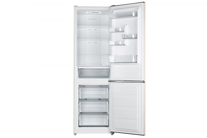 Холодильник з нижн. мороз. камерою ARDESTO DNF-M295BG188, 188 см, 2 дв., Холод.відд. - 224л, Мороз. відд. - 78л, A+, NF, Бежевий