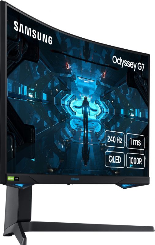 Монітор LCD 27" Samsung Odyssey G7 C27G75TQ 2xHDMI, DP, USB, VA, 2560x1440, 240Hz, 1ms, CURVED