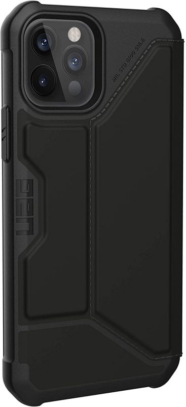 Чохол UAG для iPhone 12 / 12 Pro Metropolis (PU), SATN Black